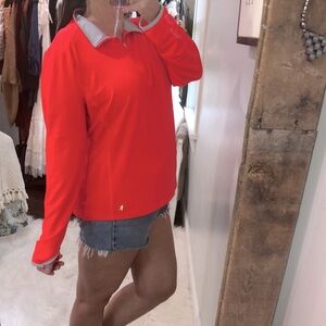 Danskin XXL bright tangerine athletic pullover